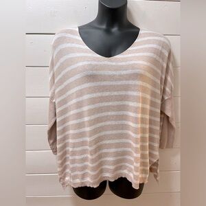 PISTACHE Oversized Striped Sweater Size L